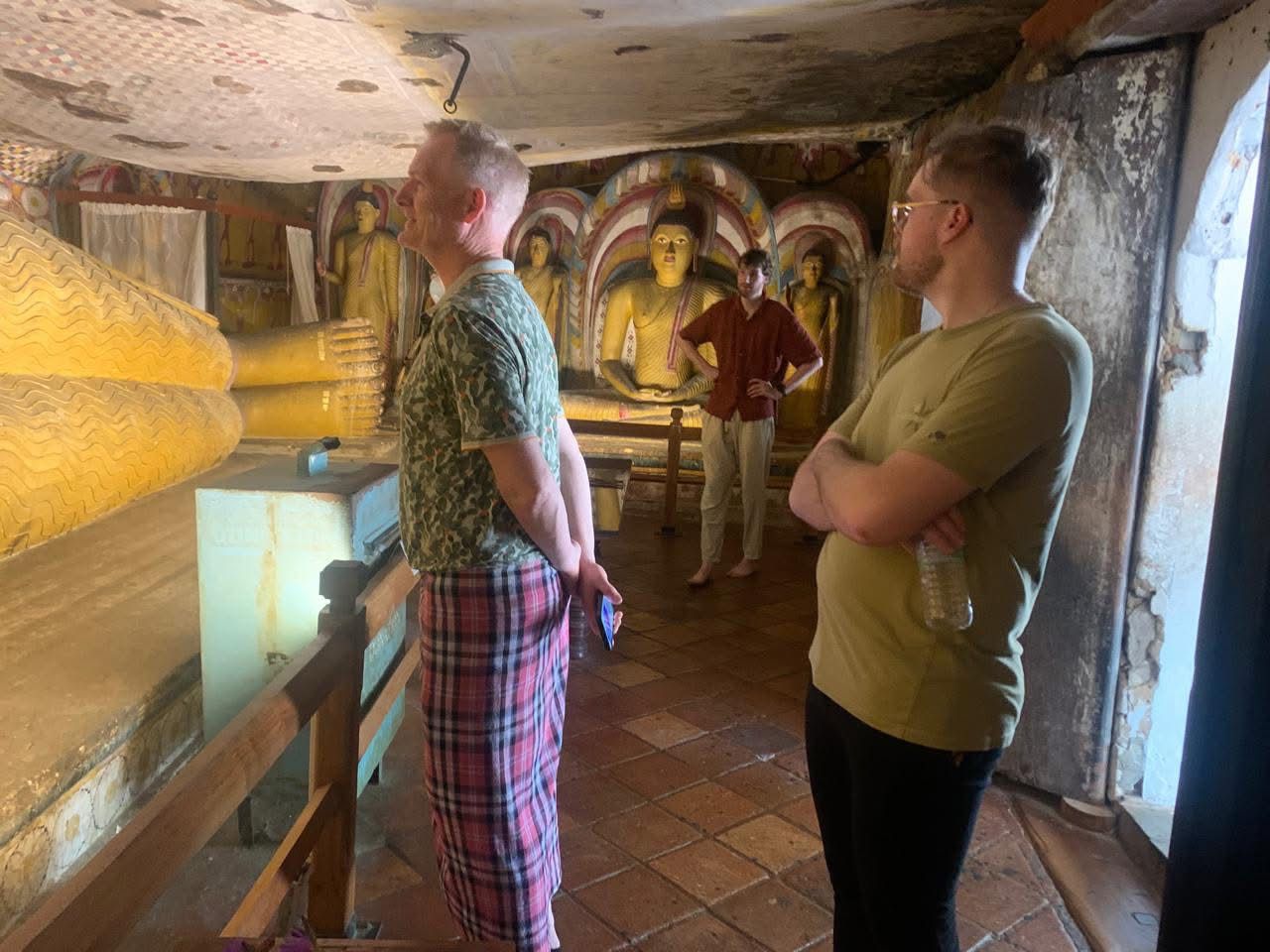 Inside Dambulla Cave